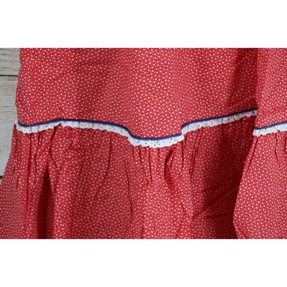 VINTAGE Keliis of Hawaii Liberty House Womens Size Small Floral Maxi Dress Red - Picture 4 of 7